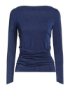 Chiara Boni La Petite Robe Woman Top Blue Size 10 Polyamide, Viscose, Elastane, Polyester