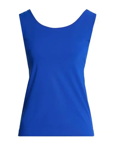 Chiara Boni La Petite Robe Woman Top Blue Size 4 Polyamide, Elastane