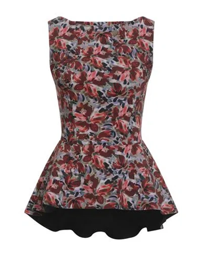 Chiara Boni La Petite Robe Woman Top Brick Size 10 Polyamide, Elastane