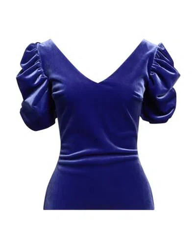 Chiara Boni La Petite Robe Woman Top Bright Blue Size 8 Polyester, Polyamide, Elastane