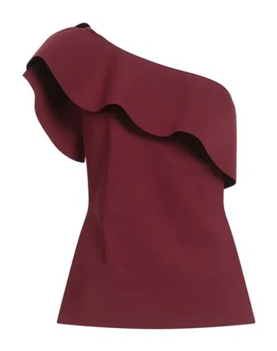 Chiara Boni La Petite Robe Woman Top Burgundy Size 10 Polyamide, Elastane In Red