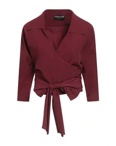 Chiara Boni La Petite Robe Woman Top Burgundy Size Xs Polyamide, Elastane