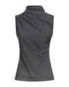 Chiara Boni La Petite Robe Woman Top Charcoal Size 12 Polyamide, Elastane
