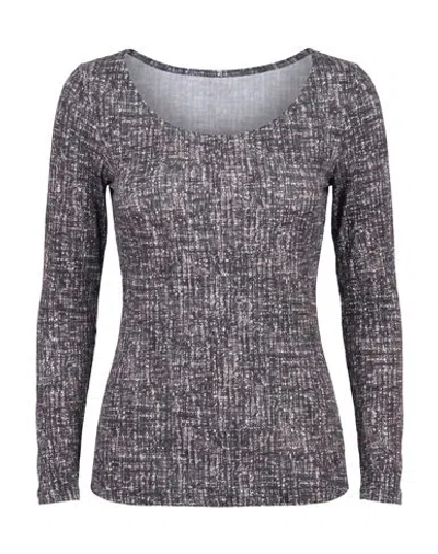 Chiara Boni La Petite Robe Woman Top Charcoal Size 4 Polyamide, Elastane In Gray