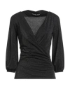 Chiara Boni La Petite Robe Woman Top Charcoal Size 6 Polyamide, Viscose, Elastane, Polyester