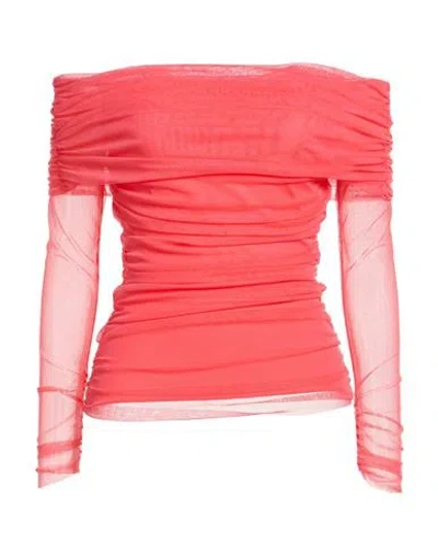 Chiara Boni La Petite Robe Woman Top Coral Size 10 Polyamide, Elastane In Red