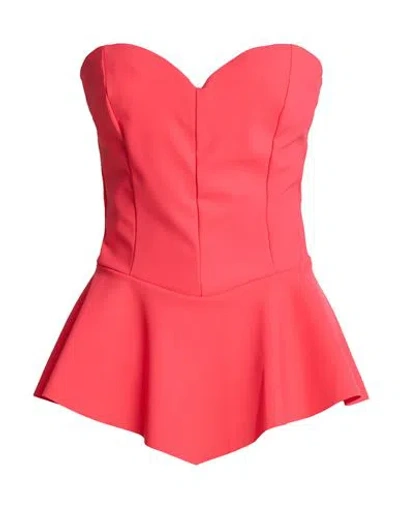 Chiara Boni La Petite Robe Woman Top Coral Size 2 Polyamide, Elastane In Pink