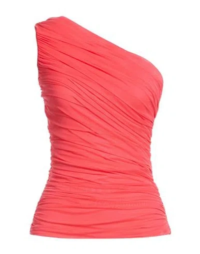 Chiara Boni La Petite Robe Woman Top Coral Size 8 Polyamide, Elastane In Red