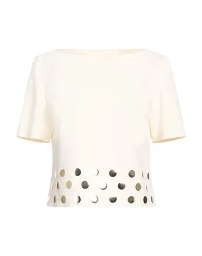 Chiara Boni La Petite Robe Woman Top Cream Size 6 Polyamide, Elastane In White