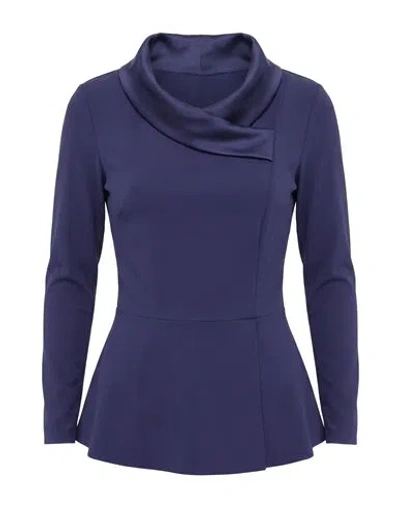 Chiara Boni La Petite Robe Woman Top Dark Purple Size 4 Polyamide, Elastane In Blue
