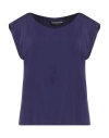 Chiara Boni La Petite Robe Woman Top Dark Purple Size 12 Viscose, Elastane