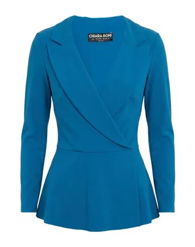 Chiara Boni La Petite Robe Woman Top Deep Teal Size 2 Polyamide, Elastane In Blue