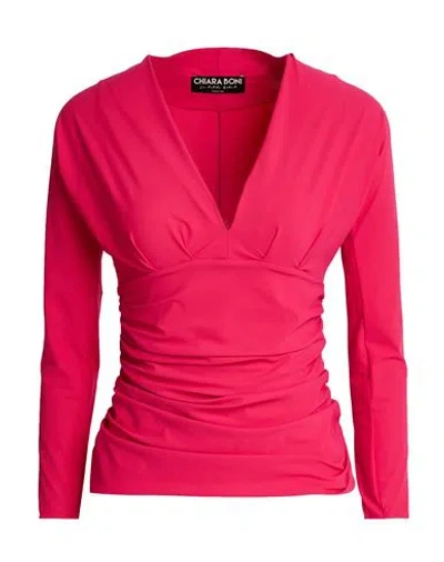 Chiara Boni La Petite Robe Woman Top Fuchsia Size 4 Polyamide, Elastane In Pink