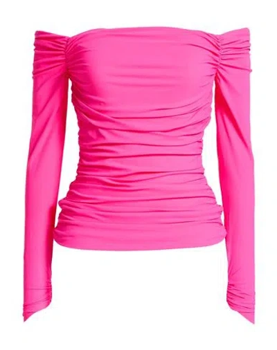 Chiara Boni La Petite Robe Woman Top Fuchsia Size 6 Polyamide, Elastane In Pink