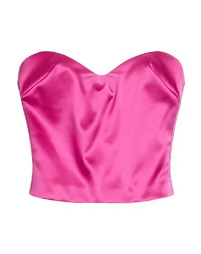 Chiara Boni La Petite Robe Woman Top Fuchsia Size 6 Polyamide, Elastane In Pink