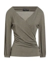 Chiara Boni La Petite Robe Woman Top Gold Size 8 Polyamide, Viscose, Elastane, Polyester