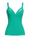 Chiara Boni La Petite Robe Woman Top Green Size 4 Polyamide, Elastane In Green