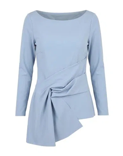 Chiara Boni La Petite Robe Woman Top Light Blue Size 4 Polyamide, Elastane