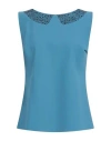 Chiara Boni La Petite Robe Woman Top Light Blue Size 8 Polyamide, Elastane In Blue