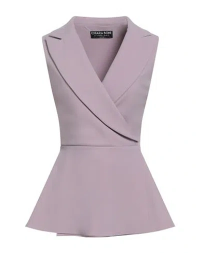 Chiara Boni La Petite Robe Woman Top Lilac Size 6 Polyamide, Elastane In Purple