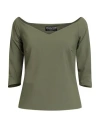 Chiara Boni La Petite Robe Woman Top Military Green Size 6 Polyamide, Elastane