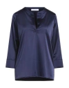 Chiara Boni La Petite Robe Woman Top Navy Size 8 Polyamide, Elastane In Navy Blue