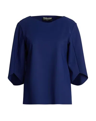 Chiara Boni La Petite Robe Woman Top Navy Size S Polyamide, Elastane In Blue