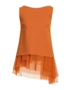 Chiara Boni La Petite Robe Woman Top Orange Size 2 Polyamide, Elastane In Orange