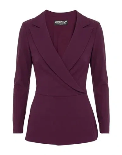 Chiara Boni La Petite Robe Woman Top Plum Size 2 Polyamide, Elastane In Burgundy
