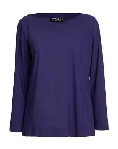 Chiara Boni La Petite Robe Woman Top Purple Size 6 Polyamide, Elastane In Blue