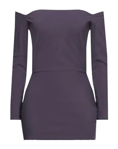 Chiara Boni La Petite Robe Woman Top Purple Size 8 Polyamide, Elastane