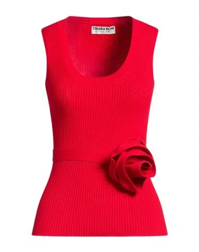 Chiara Boni La Petite Robe Woman Top Red Size Xs Viscose, Polyester