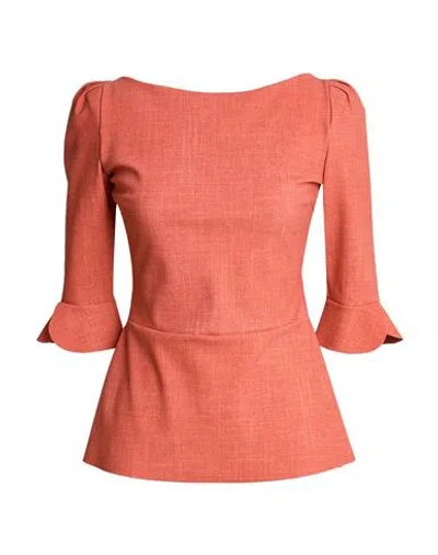 Chiara Boni La Petite Robe Woman Top Rust Size 2 Polyamide, Elastane In Red