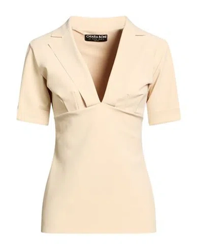 Chiara Boni La Petite Robe Woman Top Sand Size 10 Polyamide, Elastane In Silver