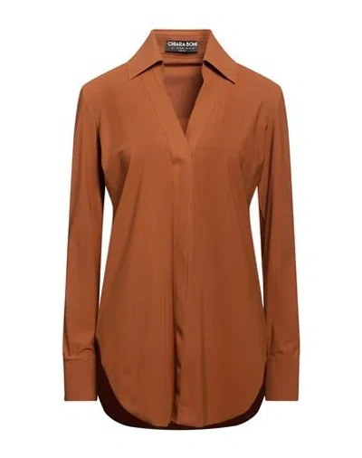Chiara Boni La Petite Robe Woman Top Tan Size 10 Polyamide, Elastane In Brown