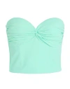 Chiara Boni La Petite Robe Woman Top Turquoise Size 6 Polyamide, Elastane In Blue