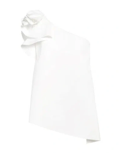 Chiara Boni La Petite Robe Woman Top White Size 10 Polyamide, Elastane In White