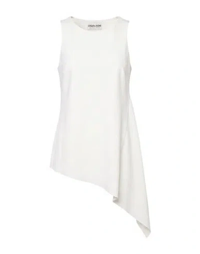 Chiara Boni La Petite Robe Woman Top White Size 10 Polyamide, Elastane