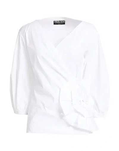 Chiara Boni La Petite Robe Woman Top White Size 6 Cotton, Polyamide, Elastane