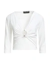 Chiara Boni La Petite Robe Woman Top White Size 6 Polyamide, Elastane