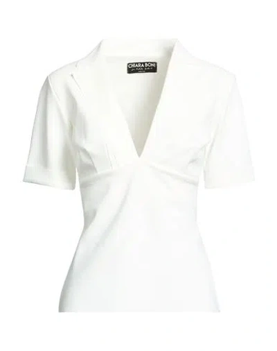 Chiara Boni La Petite Robe Woman Top White Size 6 Polyamide, Elastane