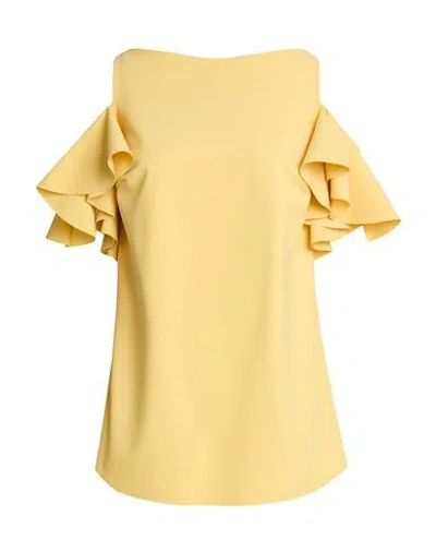 Chiara Boni La Petite Robe Woman Top Yellow Size 4 Polyamide, Elastane