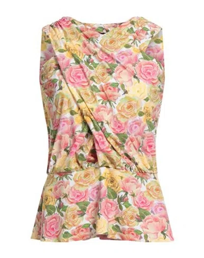 Chiara Boni La Petite Robe Woman Top Yellow Size 6 Polyamide, Elastane In Pink