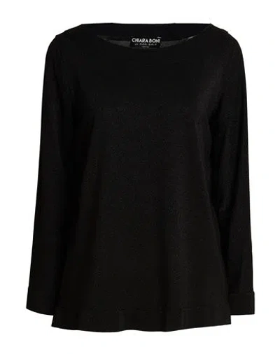 Chiara Boni La Petite Robe Woman T-shirt Black Size 2 Polyamide, Elastane