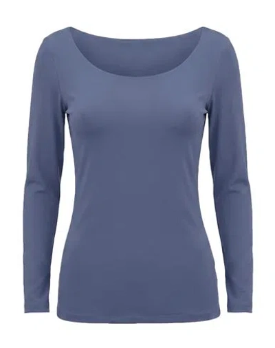 Chiara Boni La Petite Robe Woman T-shirt Slate Blue Size 2 Polyamide, Elastane