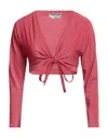 Chiara Boni La Petite Robe Wrap Cardigans In Red
