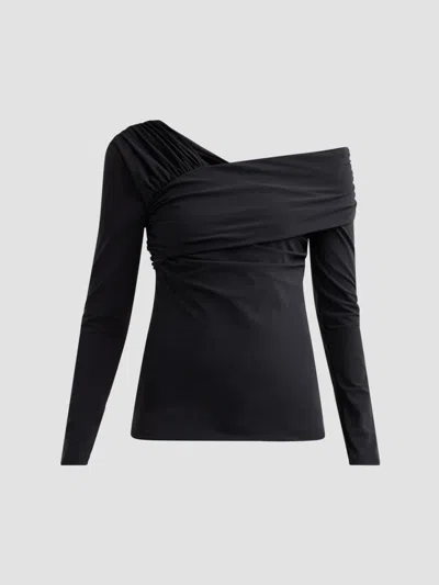 Chiara Boni La Petite Robe Women's Addey Off-the-shoulder Top In Black