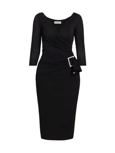 Chiara Boni La Petite Robe Women's Africhen Embellished Buckle Dress In Black
