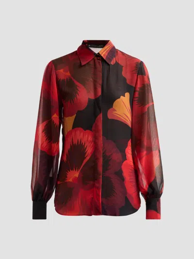 Chiara Boni La Petite Robe Women's Ajap Floral Georgette Blouse In Multi