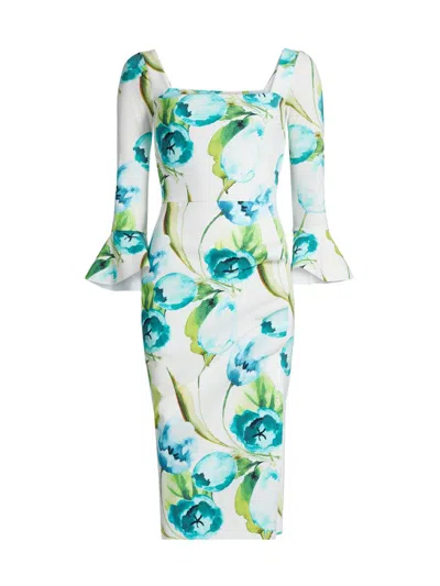 Chiara Boni La Petite Robe Astra Floral Cocktail Dress In Multi
